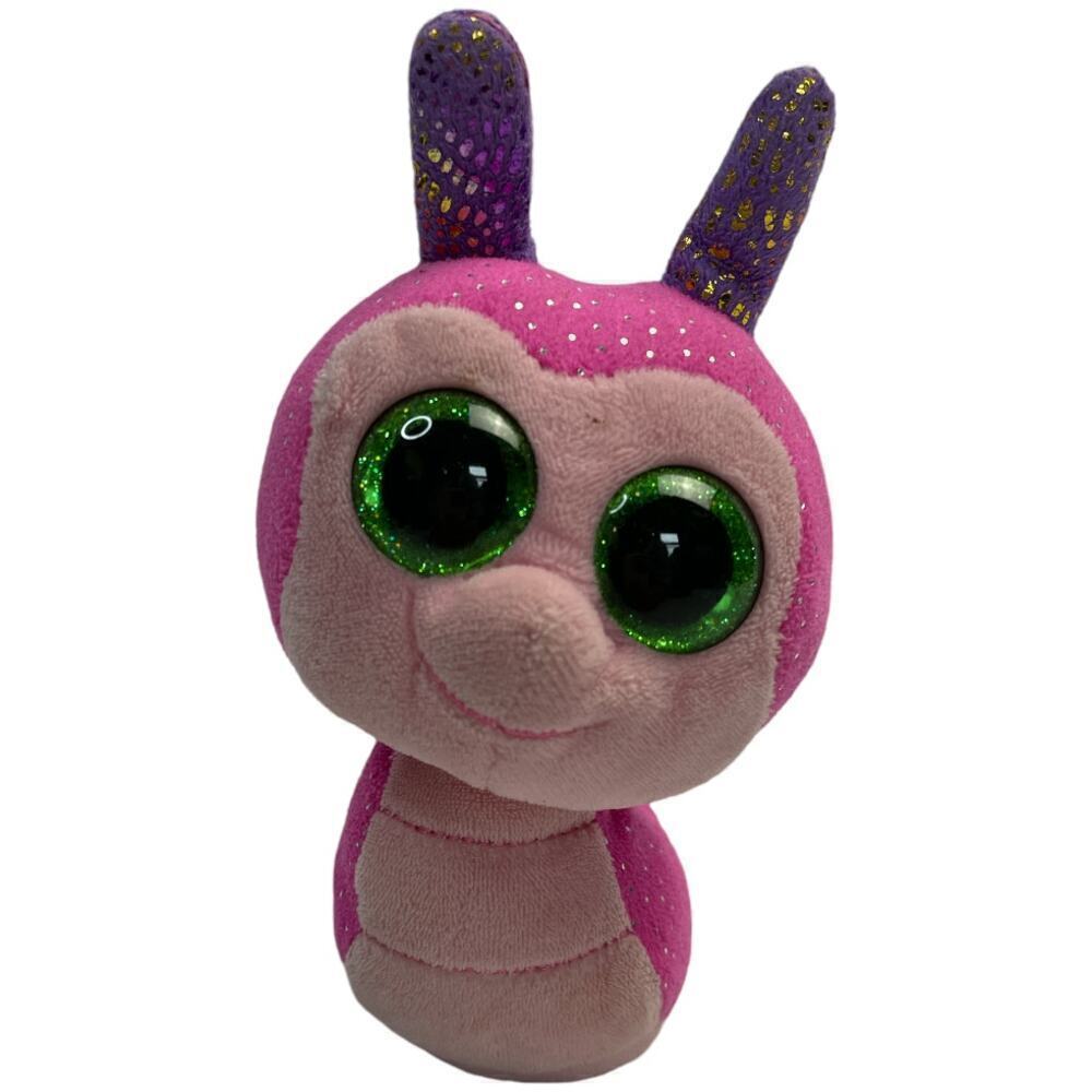 TY Scooter Plush Toy Small Snail Pink